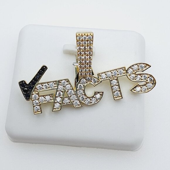 "14K Gold Plated Cubic Zircon Pendant, INUS1BR065 - Picture 5 of 9